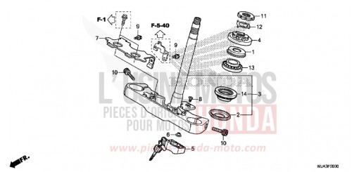 STEERING STEM (VT750C/CA/CS) VT750CSD de 2013